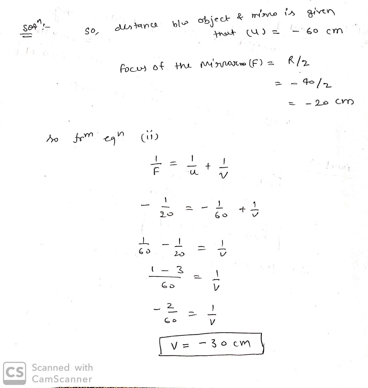 Physics homework question answer, step 2, image 1